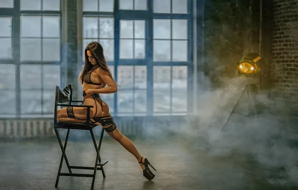 Sexy, lingerie, ass, dance, pose, but, Yuri Zakharov