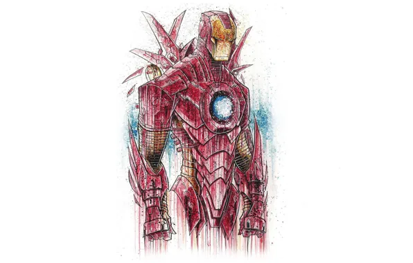 Picture figure, costume, armor, Iron man, Iron man