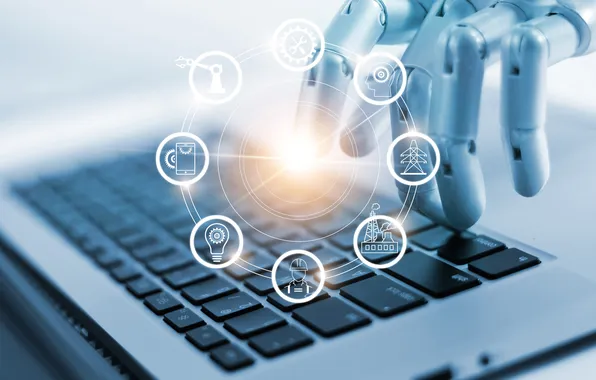 Picture blue, background, artificial, artificial intelligence, automation