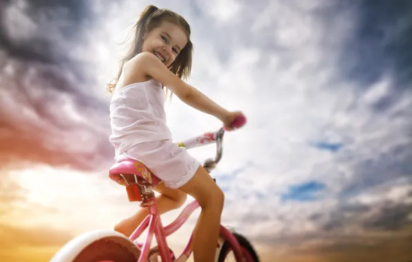 Picture girl, children, face