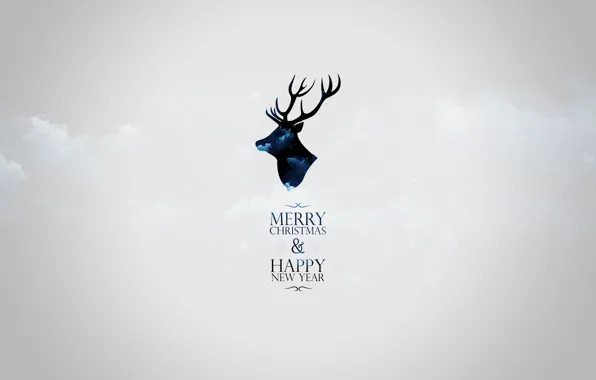 Holiday, new year, deer, Christmas