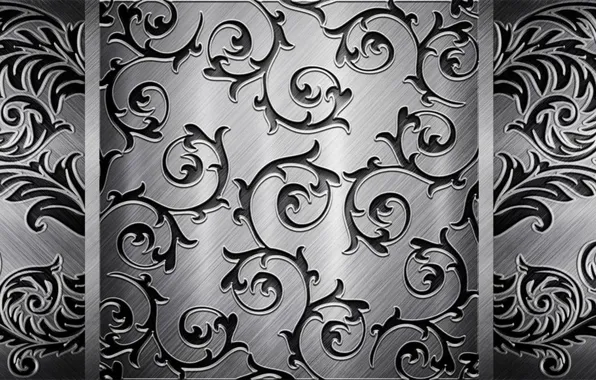 Grey, pattern, steel, black, vintage texture