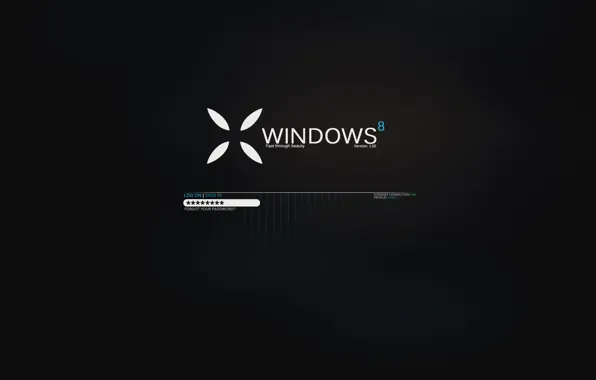 Picture windows, black background, Hi Tech