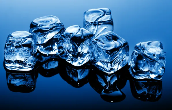 Ice, water, cubes
