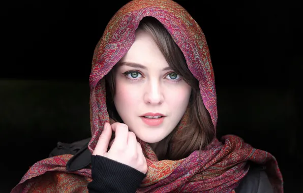 Look, girl, shawl, Imogen