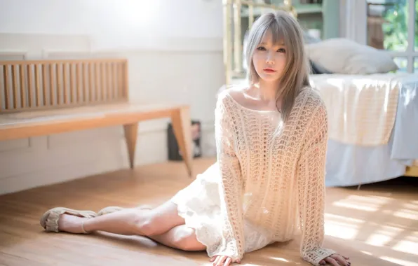 Picture girl, long hair, dress, beautiful, pretty, lips, face, asian