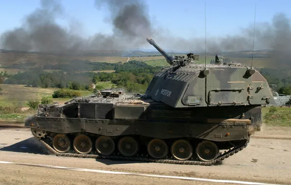 Picture installation, the fire, self-propelled, artillery, PzH 2000, Panzer howitzer 2000, howitzer, armored
