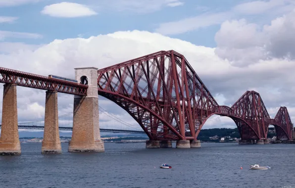 City, bridge, building