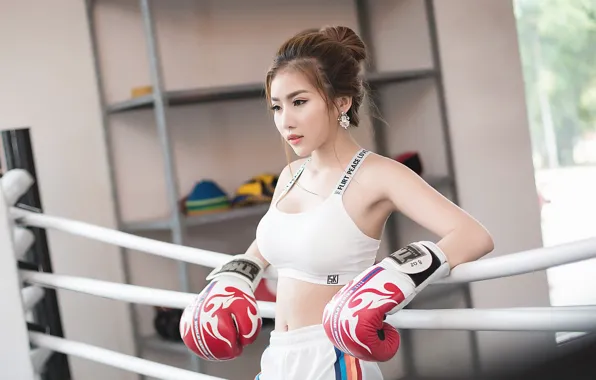 Girl, Boxing, Asian