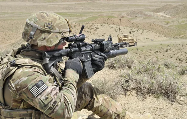 Weapons, soldiers, Afghanistan