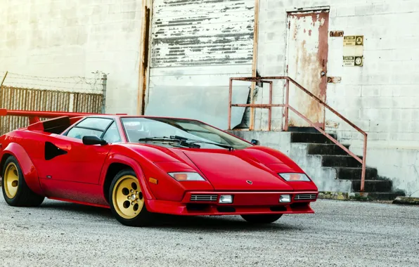 Wallpaper Lamborghini, Countach, LP5000 S, rear view, Lamborghini ...