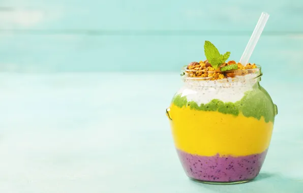 Picture berries, drink, fruit, nuts, smoothies