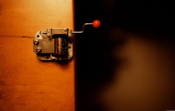 Orange, metal, wooden