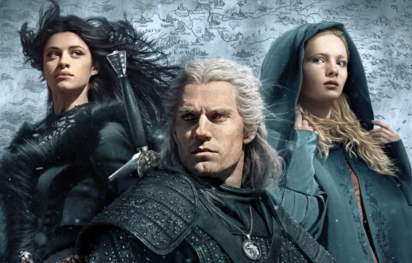 The Witcher, The Witcher, Henry Cavill, Geralt, Cirilla, Freya Allan, Anya Chalotra