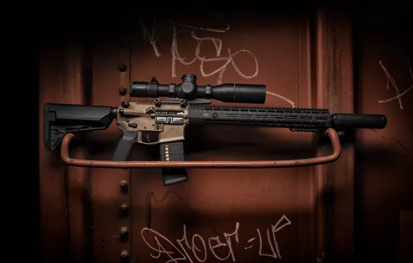 Weapons, optics, carabiner, assault rifle