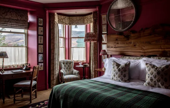 Design, room, interior, bedroom, vintage, retro style