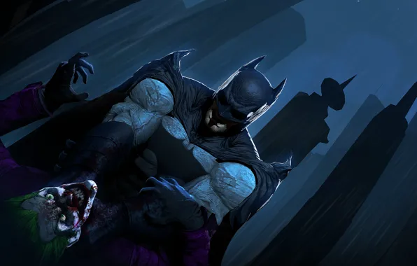 Picture batman, the dark knight, joker, dc comics, Bruce Wayne
