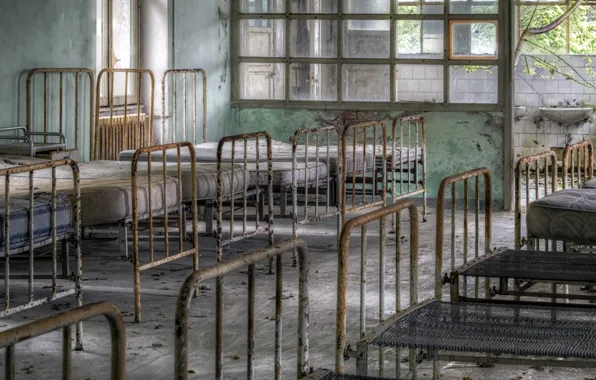 Hospital, bed, chamber
