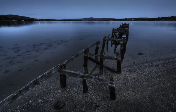 Water, landscape, lake, horizon