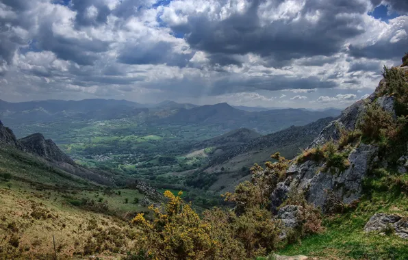 Mountains, France, valley, Sarah
