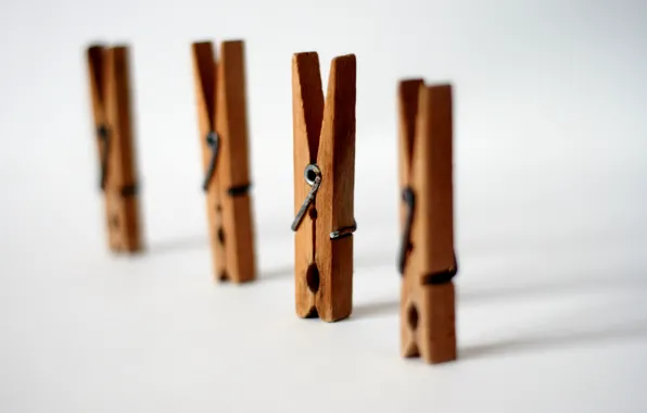 Picture macro, background, clothespins