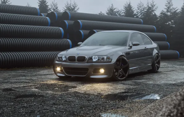 Auto, BMW, Machine, Grey, Render, Silver, E46, BMW M3