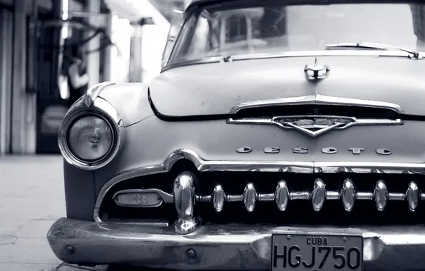 Machine, retro, Wallpaper, room, old, car, Cuba, Havana