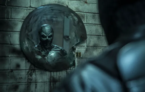 Wallpaper Superhero, cinema, film, Kristofer Gummerus, mirror, mask, movie, Rendel