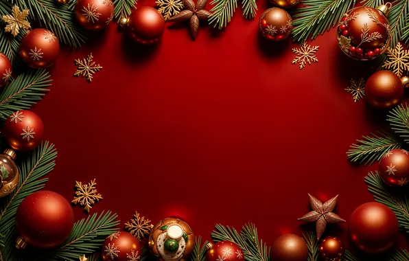 Decoration, balls, Christmas, New year, golden, new year, Christmas, balls