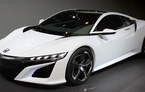 White, NSX, 2015, ACURA