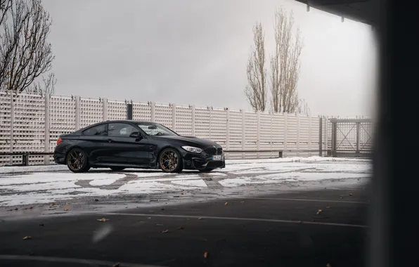 Bmw, snow, parking