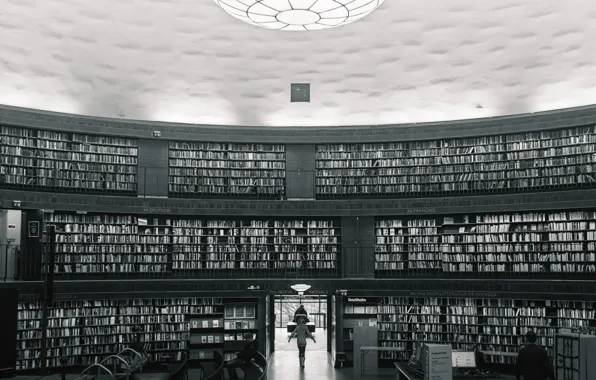 Picture library, Stockholm, Sweden, public