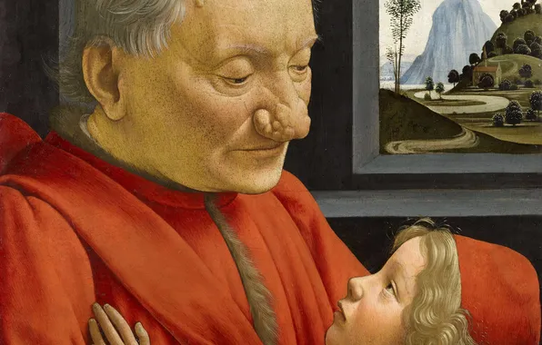 Picture reproduction, Domenico Ghirlandaio, "The old man and his grandson"