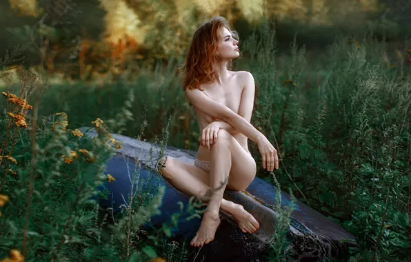 Girl, nature, naked, Natasha, Andrey Metelkov