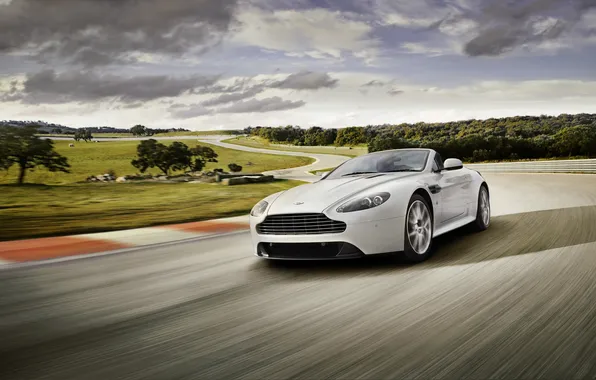 Nature, Aston Martin, sport, drive, speed, track, car