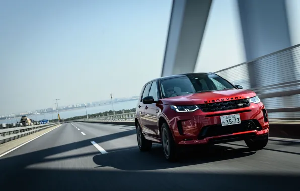 Picture road, speed, Land Rover, JP-spec, L550, 2020, Discovery Sport, D180 SE R-Dynamic