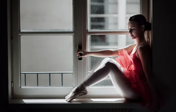 Picture window, ballerina, Model, Tiffany Vigne-Massot