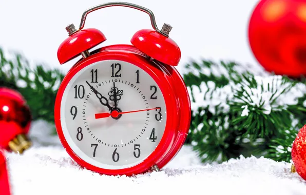 Time, alarm clock, new year's eve