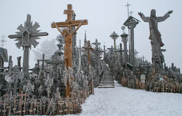 Lithuania, Hill of Crosses, Siauliai, Domantai