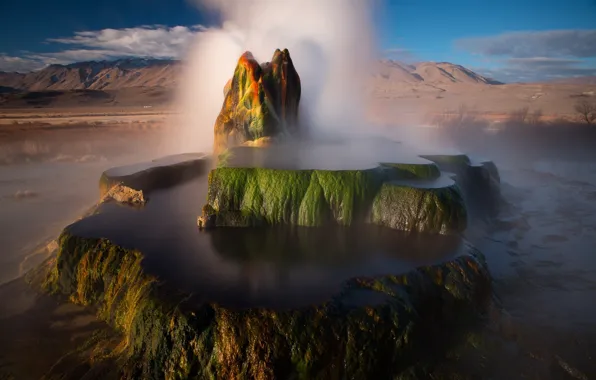 Water, nature, source, geyser