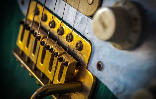 Macro, background, guitar