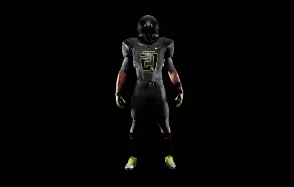 Yellow, black, American football, Nike, New Oregon Nike Pro Combat uniforms