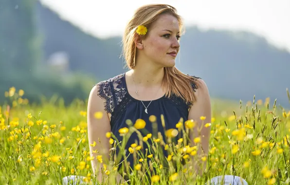 Summer, girl, Julia