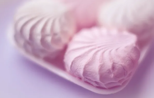 Sweets, pink, marshmallows