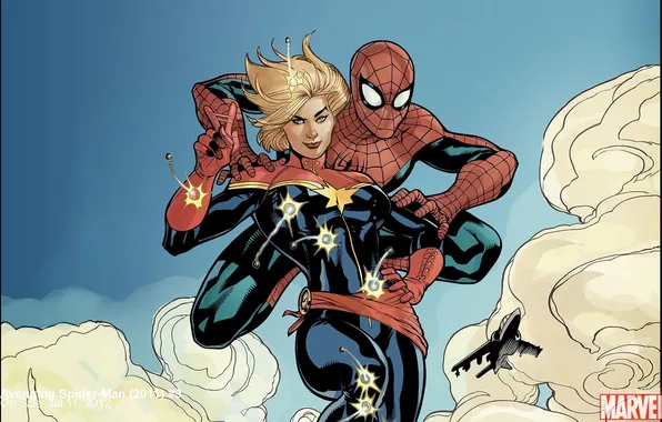 Picture team, Marvel, comic, comics, Spider-man, Avenging Spider-Man