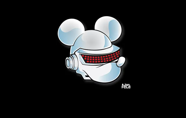 Music, Background, Daft Punk, Thomas Bangalter, Mickey Mouse, Mickey Mouse, Daft Punk, Mask