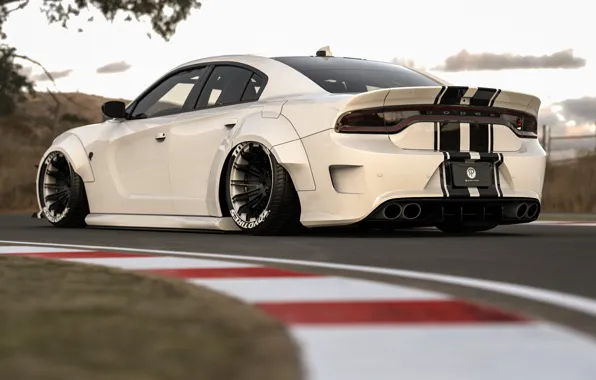 Auto, White, Machine, Dodge, Render, Charger, Dodge Charger, Rendering