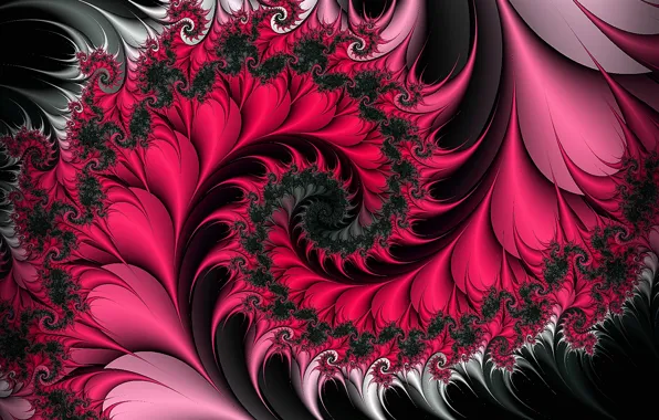 Abstraction, fractals, spiral, fractal, abstract background, tightening