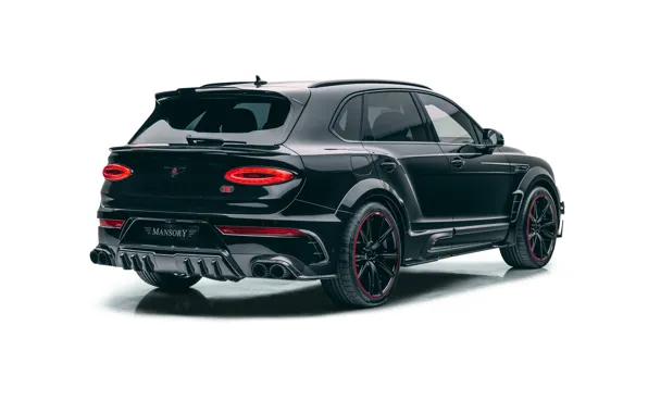 Bentley, Black, Mansory, Rear, Bentayga