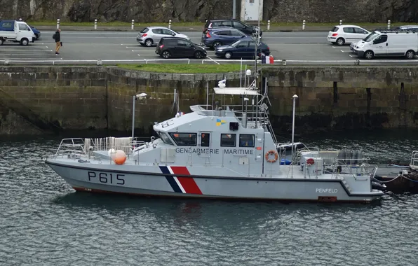 Pier, boat, the coast guard